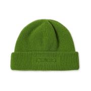 Warm Wolblend Gebreide Muts Iceberg , Green , Dames