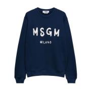 Stijlvolle Sweatshirts voor een Trendy Look Msgm , Blue , Heren