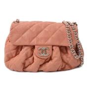 Pre-owned Leather crossbody-bags Chanel Vintage , Pink , Dames