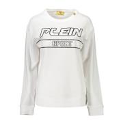 Stijlvol Langarm Sweatshirt Plein Sport , White , Dames