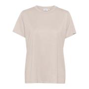 Reguliere T-shirt Top in Doeskin Saint Tropez , Gray , Dames