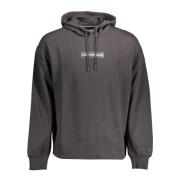 Hoodie Zwart Lange Mouw Calvin Klein , Black , Heren