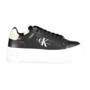 Sportieve Veterschoenen Sleehak Zwart Calvin Klein , Black , Heren