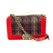 Pre-owned Canvas chanel-bags Chanel Vintage , Red , Dames