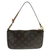 Pre-owned Canvas handbags Louis Vuitton Vintage , Brown , Dames