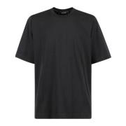 Casual Katoenen T-shirt Dsquared2 , Black , Heren