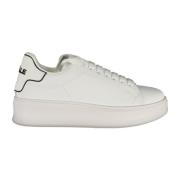 Sportieve Vetersneakers Wit Contrast Logo Gaëlle Paris , White , Dames