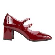 Burgundy Patent Leather Stijlvolle Handtas Carel , Red , Dames