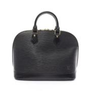 Pre-owned Leather handbags Louis Vuitton Vintage , Black , Dames