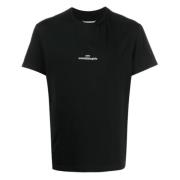 Zwart Logo T-shirt Maison Margiela , Black , Heren