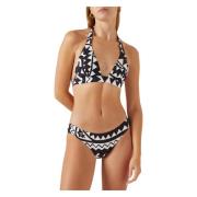 Geometrische Driehoek Bikini Top Eres , Black , Dames