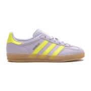 Indoor Gazelle Sneakers Zilver Geel Adidas , Multicolor , Dames