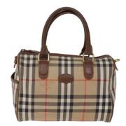 Pre-owned Canvas handbags Burberry Vintage , Beige , Dames