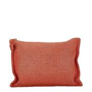 Pre-owned Fabric handbags Hermès Vintage , Orange , Dames