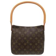 Pre-owned Fabric louis-vuitton-bags Louis Vuitton Vintage , Brown , Da...