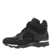 Pre-owned Leather sneakers Chanel Vintage , Black , Dames