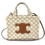 Pre-owned Canvas celine-bags Celine Vintage , Beige , Dames