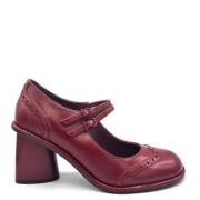 Robijn Leren Engelse Stijl Schoen Jeannot , Red , Dames