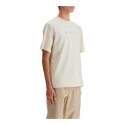 Paisley Logo Print Crew Neck T-Shirt Burberry , White , Heren