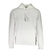 Biologisch Katoenen Hoodie Calvin Klein , White , Heren