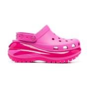 Roze Platform Sandalen met Hielband Crocs , Pink , Dames