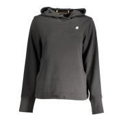 Hoodie met lange mouwen Zwart K-Way , Black , Dames