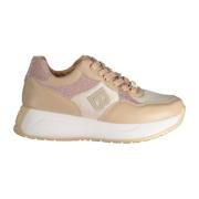 Sportieve Beige Veterschoenen met Borduurwerk Laura Biagiotti , Beige ...