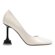 Lage Hak Modepomp Loewe , White , Dames