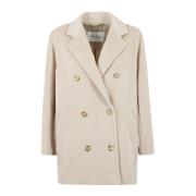 Korte Camel Jas Max Mara , Beige , Dames