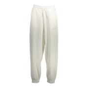 Sportieve Witte Damesbroek Geborduurd Logo Tommy Hilfiger , White , Da...