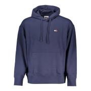 Blauwe Hoodie met Logo Tommy Hilfiger , Blue , Heren