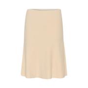 Klassieke Slindianna Rok in Havermeel Soaked in Luxury , Beige , Dames