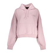 Roze hoodie met logo-applicatie Napapijri , Pink , Dames