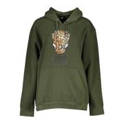 Groene hoodie met logoprint Cavalli Class , Green , Dames