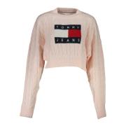 Roze Trui met Lange Mouwen en Contrastdetails Tommy Hilfiger , Pink , ...