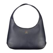 Blauwe Schoudertas met Ritssluiting Tommy Hilfiger , Blue , Dames