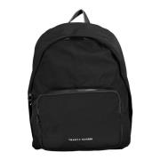 Zwarte Rugzak met Laptopvak Tommy Hilfiger , Black , Heren