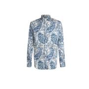 Casual Katoenen Overhemd voor Mannen Etro , Blue , Heren