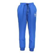 Blauwe Katoenen Sportbroek met Borduursel La Martina , Blue , Heren