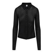 Slim Fit Tencel Jersey Shirt BomBoogie , Black , Dames