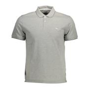 Grijze Katoenen Poloshirt met Contrasterende Details Harmont & Blaine ...