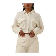 Elegante Ecru Blouse Refined Department , Beige , Dames