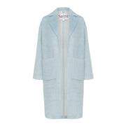 Blauw Melange Windward Jas Jas Saint Tropez , Blue , Dames