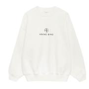 Monogram Sweatshirt Anine Bing , Beige , Dames