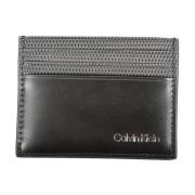 Heren Portemonnee Zwart Contrast Details Calvin Klein , Black , Heren