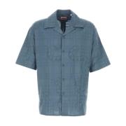 Militaire Katoenmix Shirt Kenzo , Blue , Heren