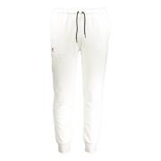 Sportieve witte sweatpants met elastische taille K-Way , White , Heren