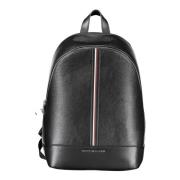 Zwarte rugzak met laptopvak Tommy Hilfiger , Black , Heren