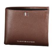 Heren Bruine Portemonnee met Muntvak Tommy Hilfiger , Brown , Heren