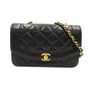 Pre-owned Leather chanel-bags Chanel Vintage , Black , Dames